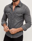 Soviska | Dżinsowa koszula slim fit