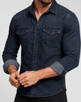 Soviska | Dżinsowa koszula slim fit