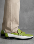 Soviska | Perforowane loafersy skórzane