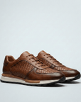 Soviska | Skórzane sneakersy plecione