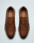 Soviska | Skórzane sneakersy plecione