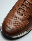 Soviska | Skórzane sneakersy plecione