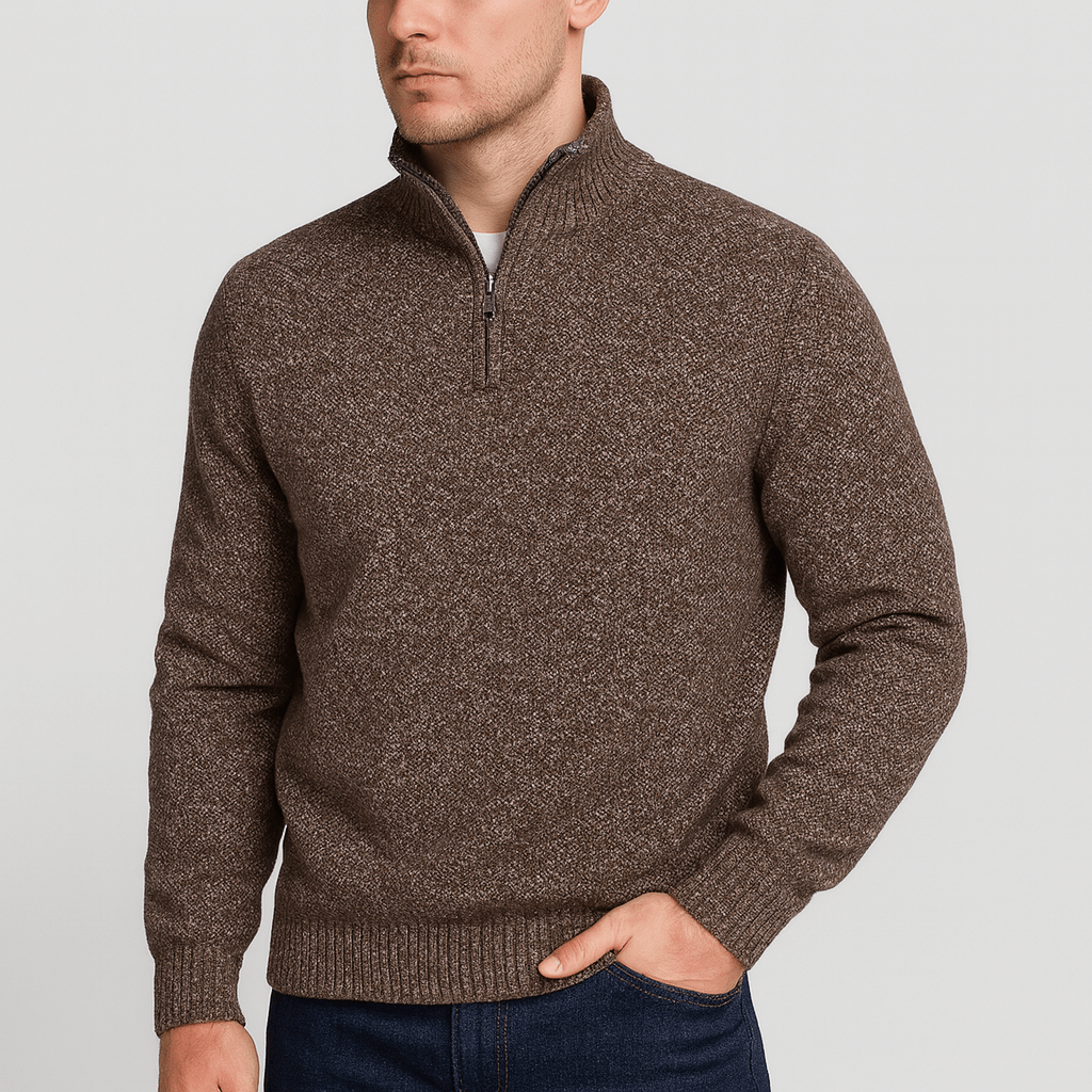 Soviska | Aksamitny sweter zimowy z golfem