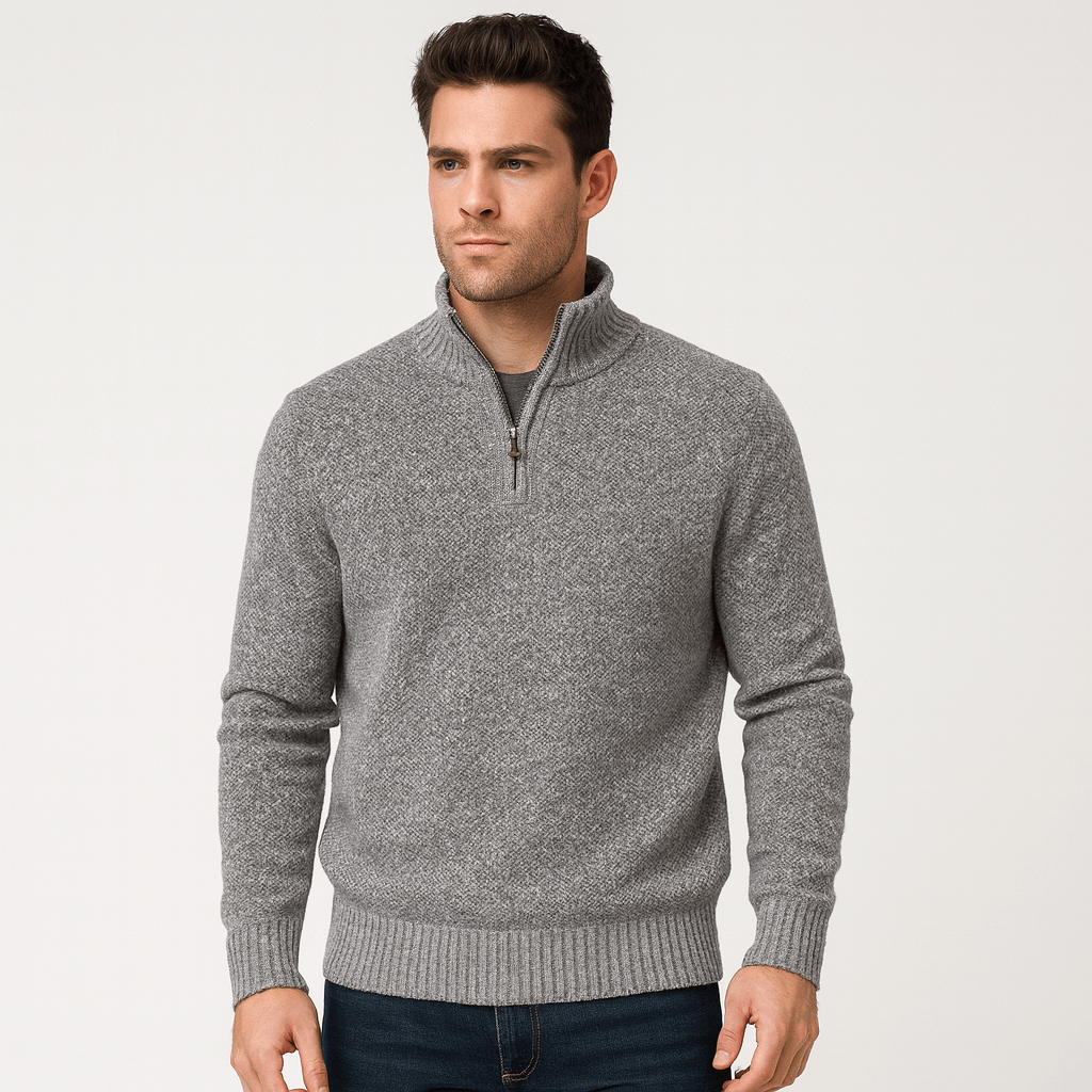 Soviska | Aksamitny sweter zimowy z golfem