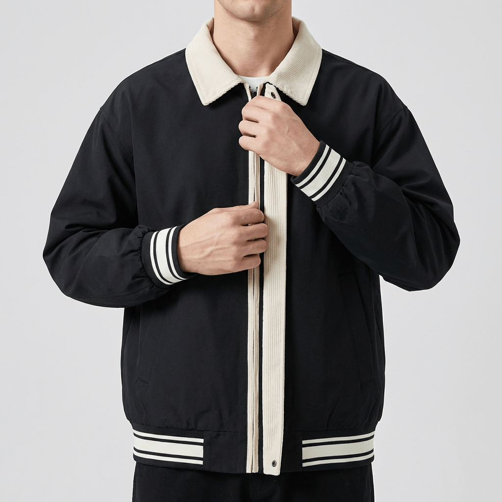 Soviska | Bomberka z teksturowanym kołnierzem