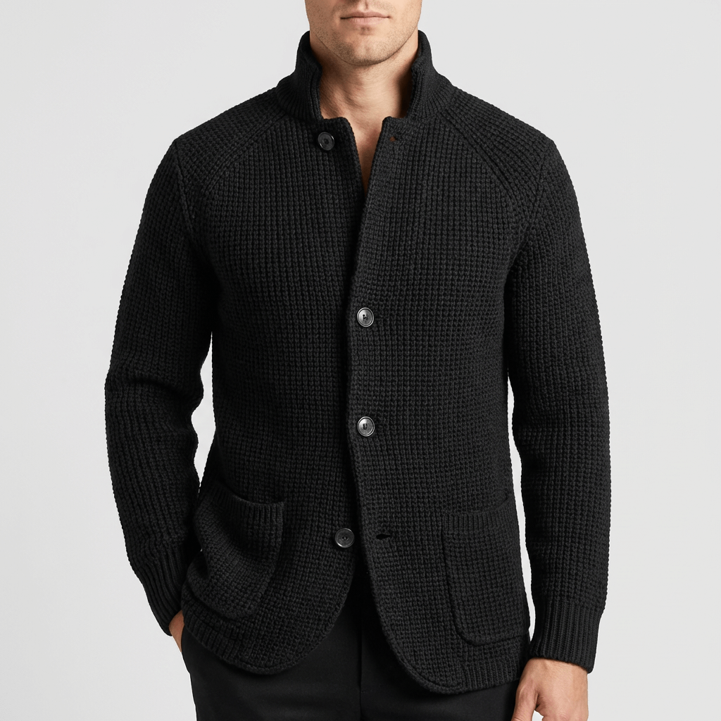 Soviska | Ciepły kardigan zapinany na guziki