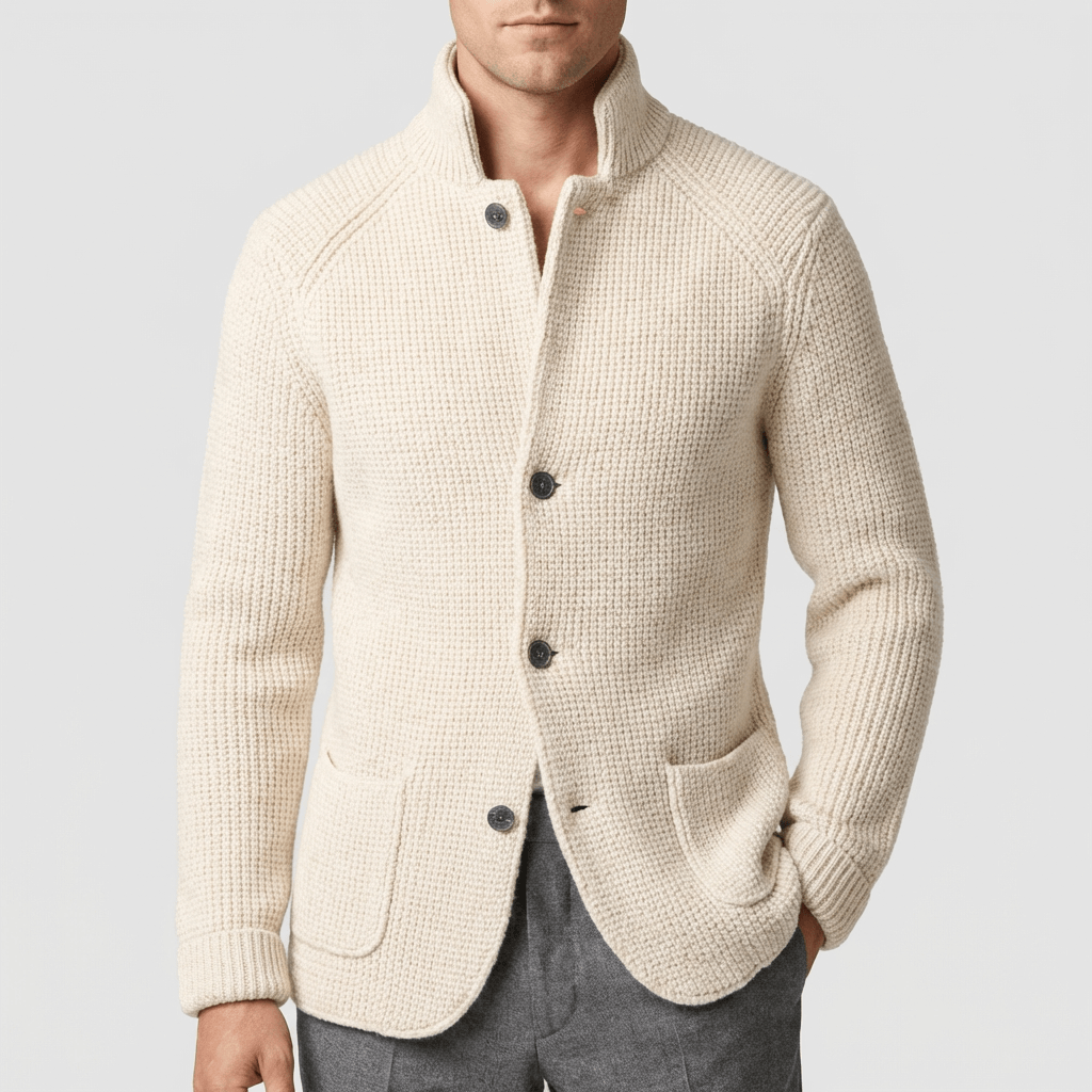 Soviska | Ciepły kardigan zapinany na guziki