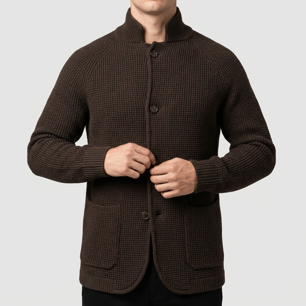 Soviska | Ciepły kardigan zapinany na guziki