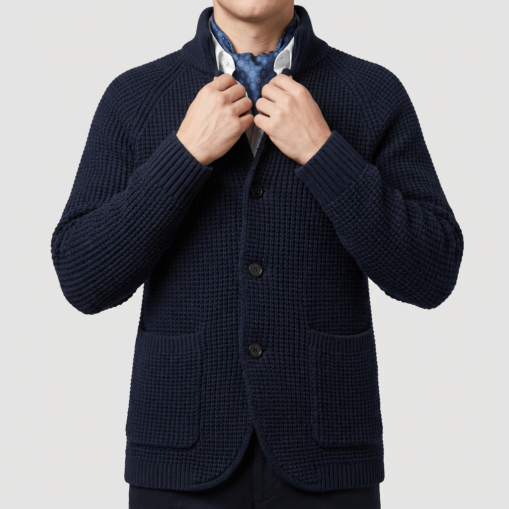 Soviska | Ciepły kardigan zapinany na guziki