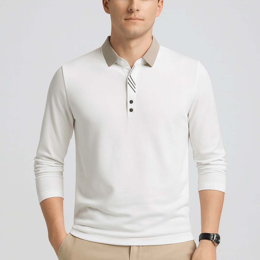 Soviska | Dopasowana elegancka koszulka z długim rękawem