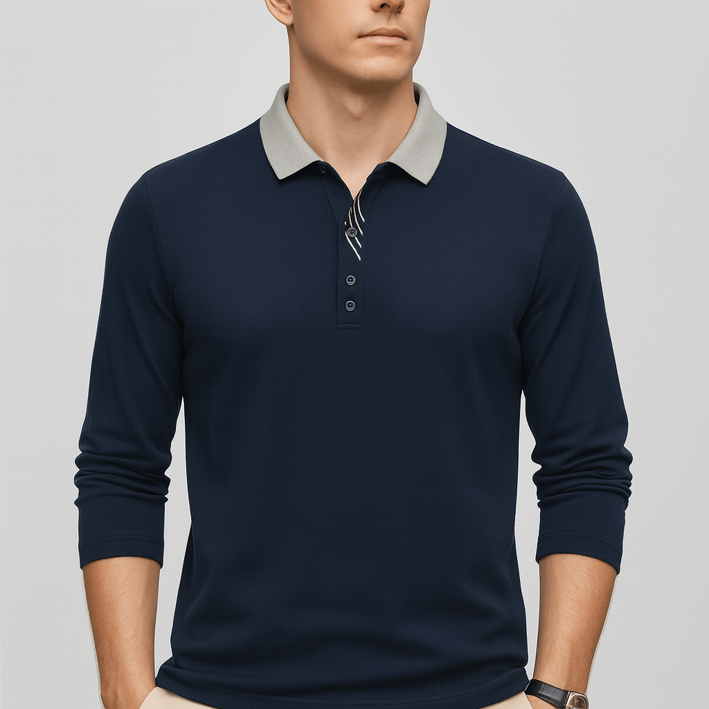 Soviska | Dopasowana elegancka koszulka z długim rękawem