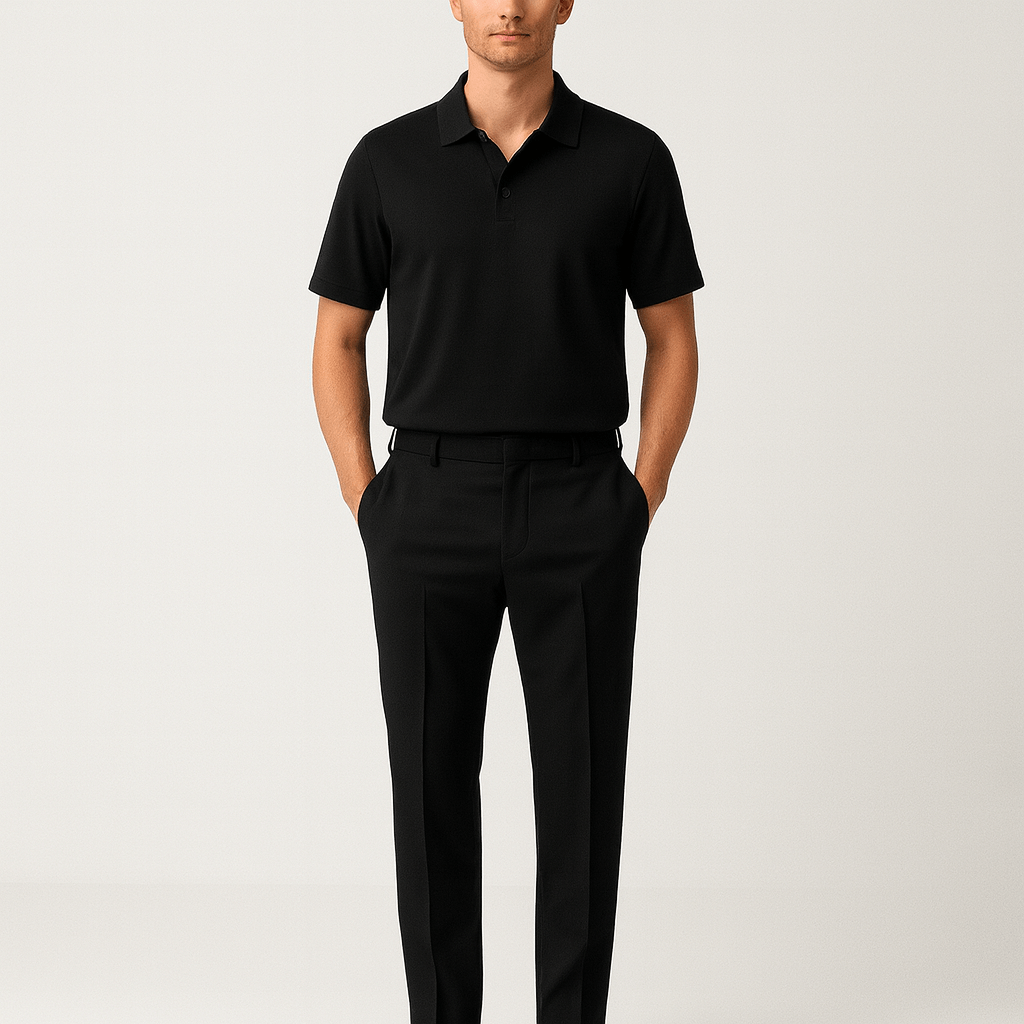 Soviska | Dopasowana koszulka polo z eleganckiego materiału