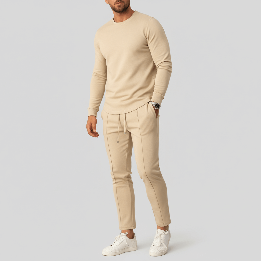 Soviska | Dopasowany zestaw z długim rękawem