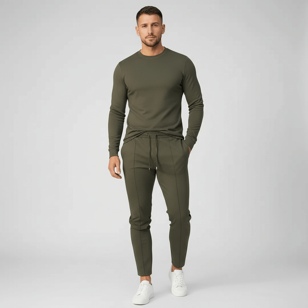 Soviska | Dopasowany zestaw z długim rękawem