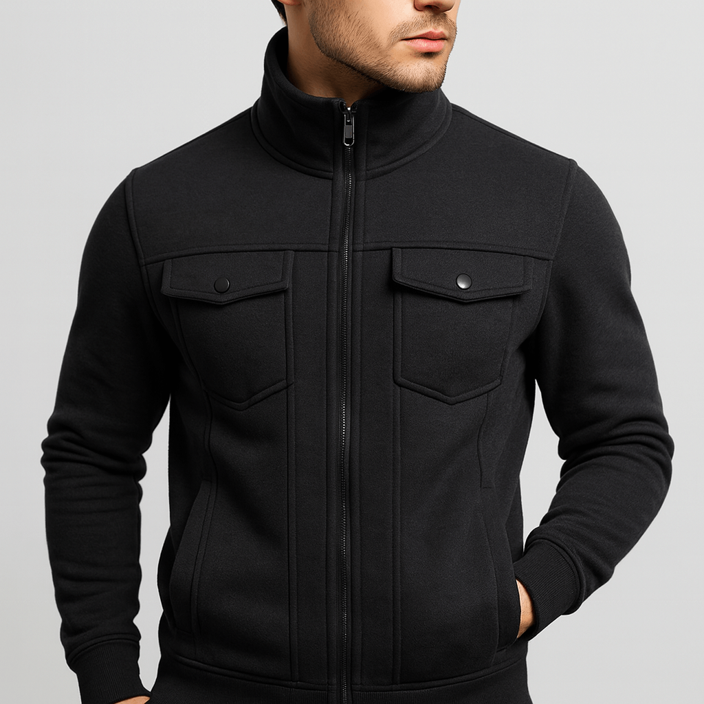 Soviska | Dwurzędowa kurtka polarowa z zatrzaskami