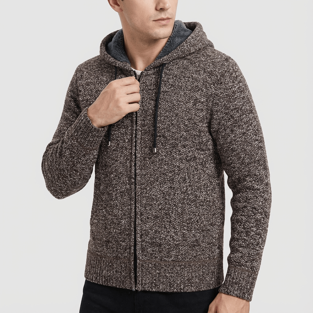 Soviska | Dzianinowy kardigan z ciepłą podszewką