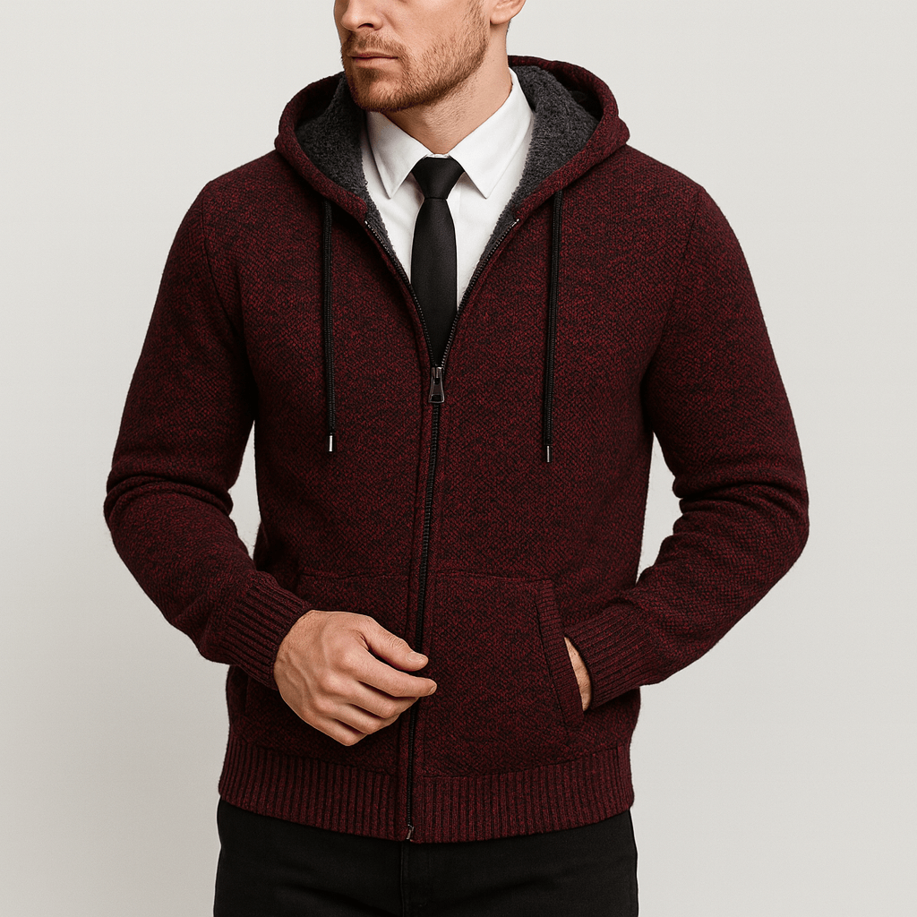 Soviska | Dzianinowy kardigan z ciepłą podszewką