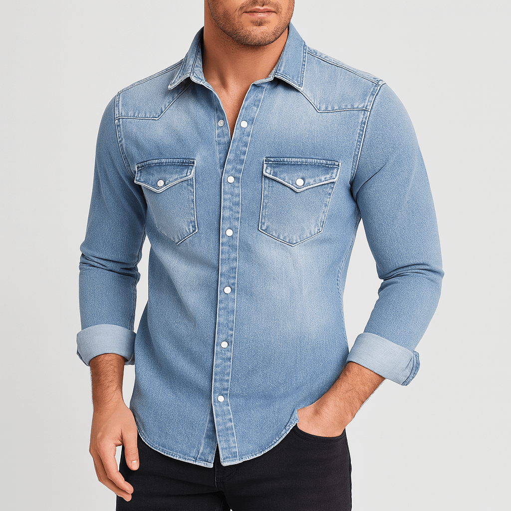 Soviska | Dżinsowa koszula slim fit
