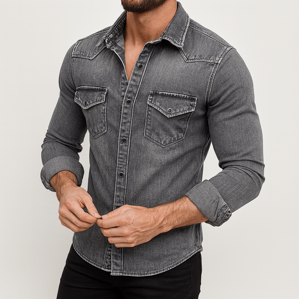 Soviska | Dżinsowa koszula slim fit