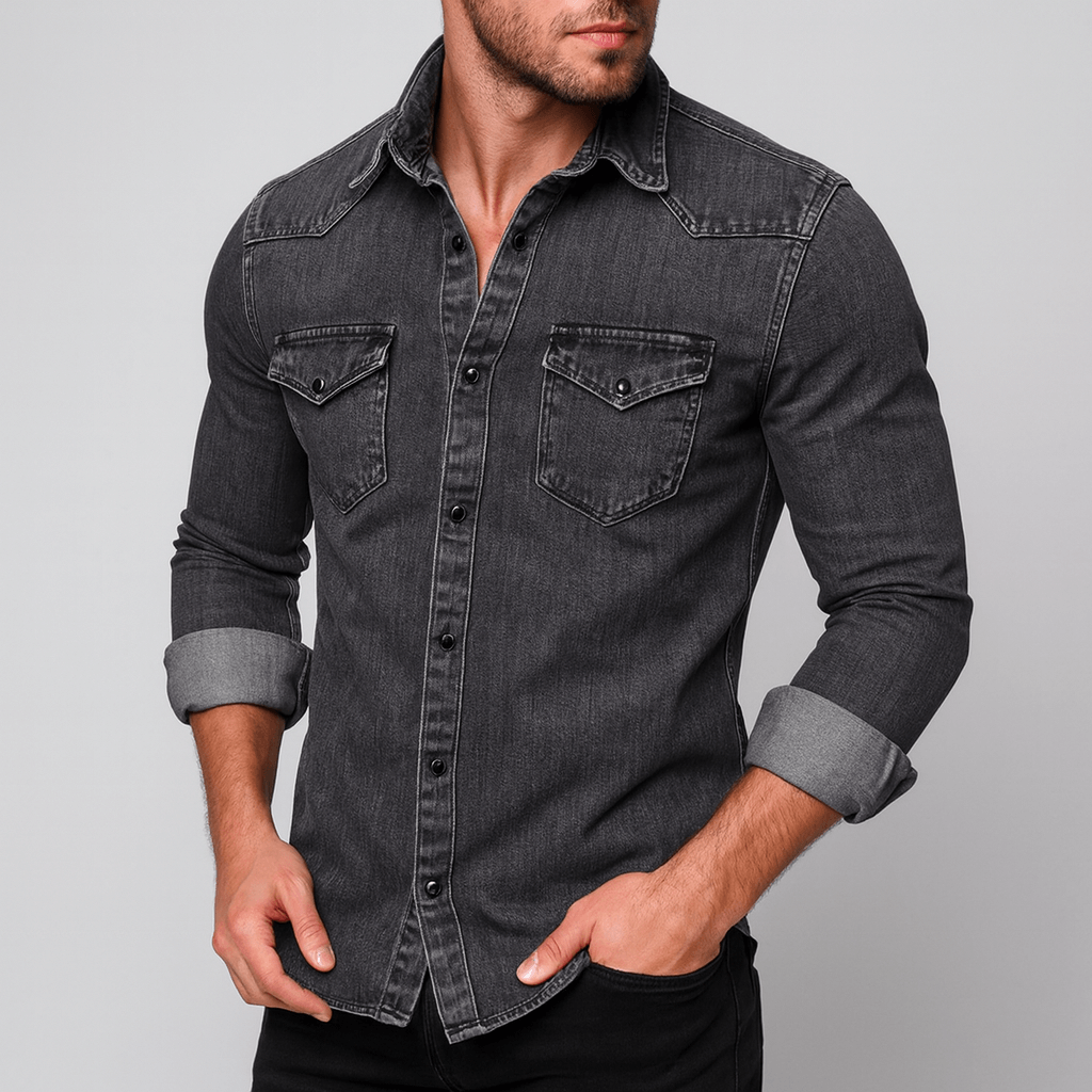Soviska | Dżinsowa koszula slim fit