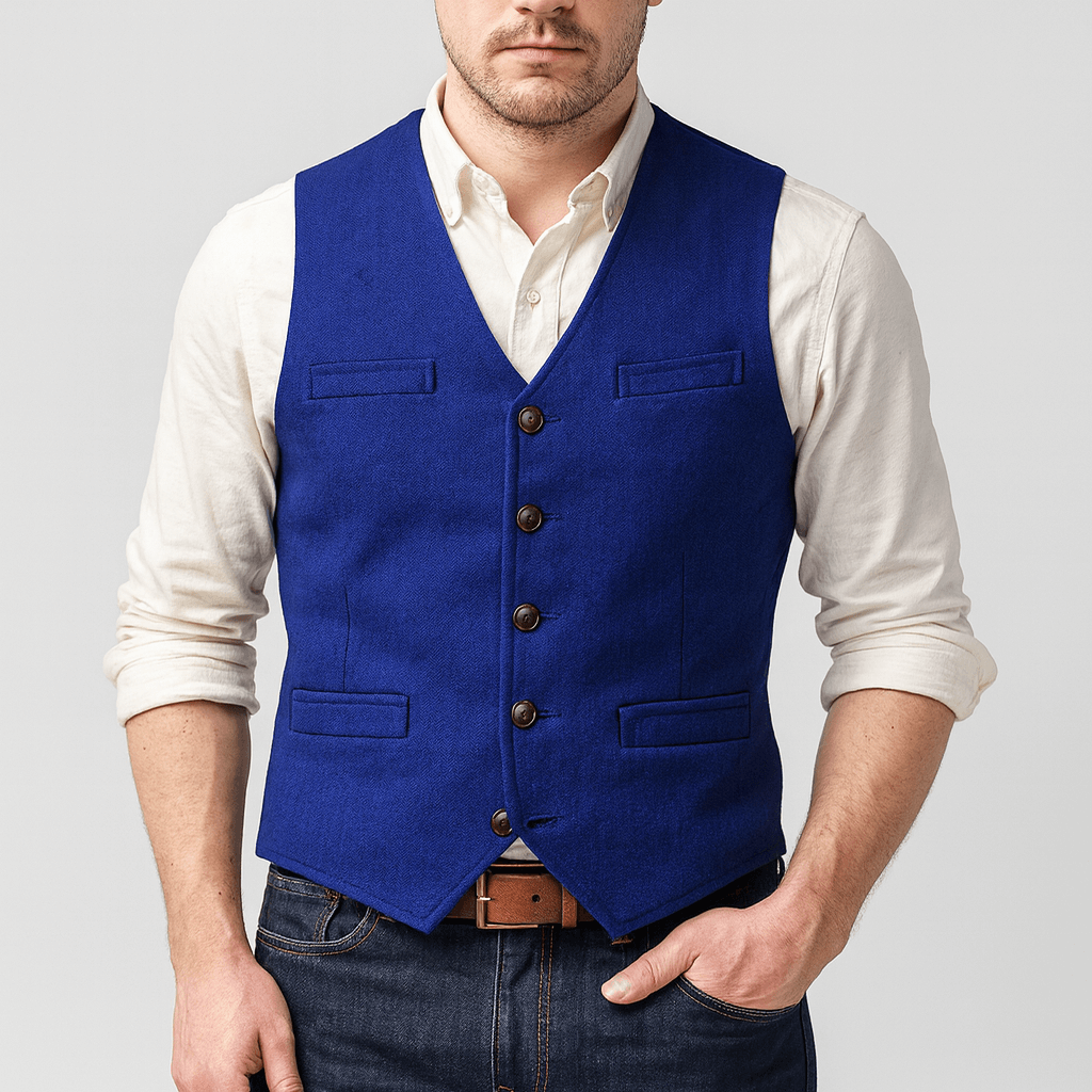 Soviska | Elegancka kamizelka męska z guzikami