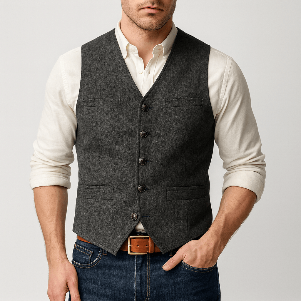 Soviska | Elegancka kamizelka z guzikami