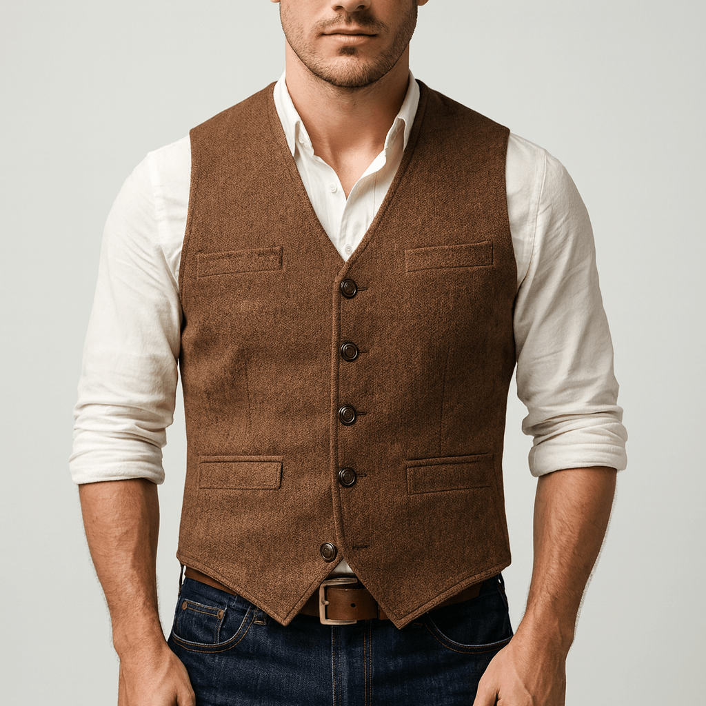 Soviska | Elegancka kamizelka z guzikami