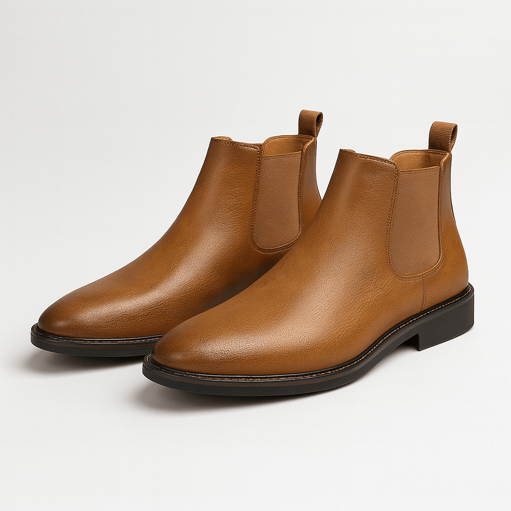 Soviska | Elegancki skórzany botki Chelsea