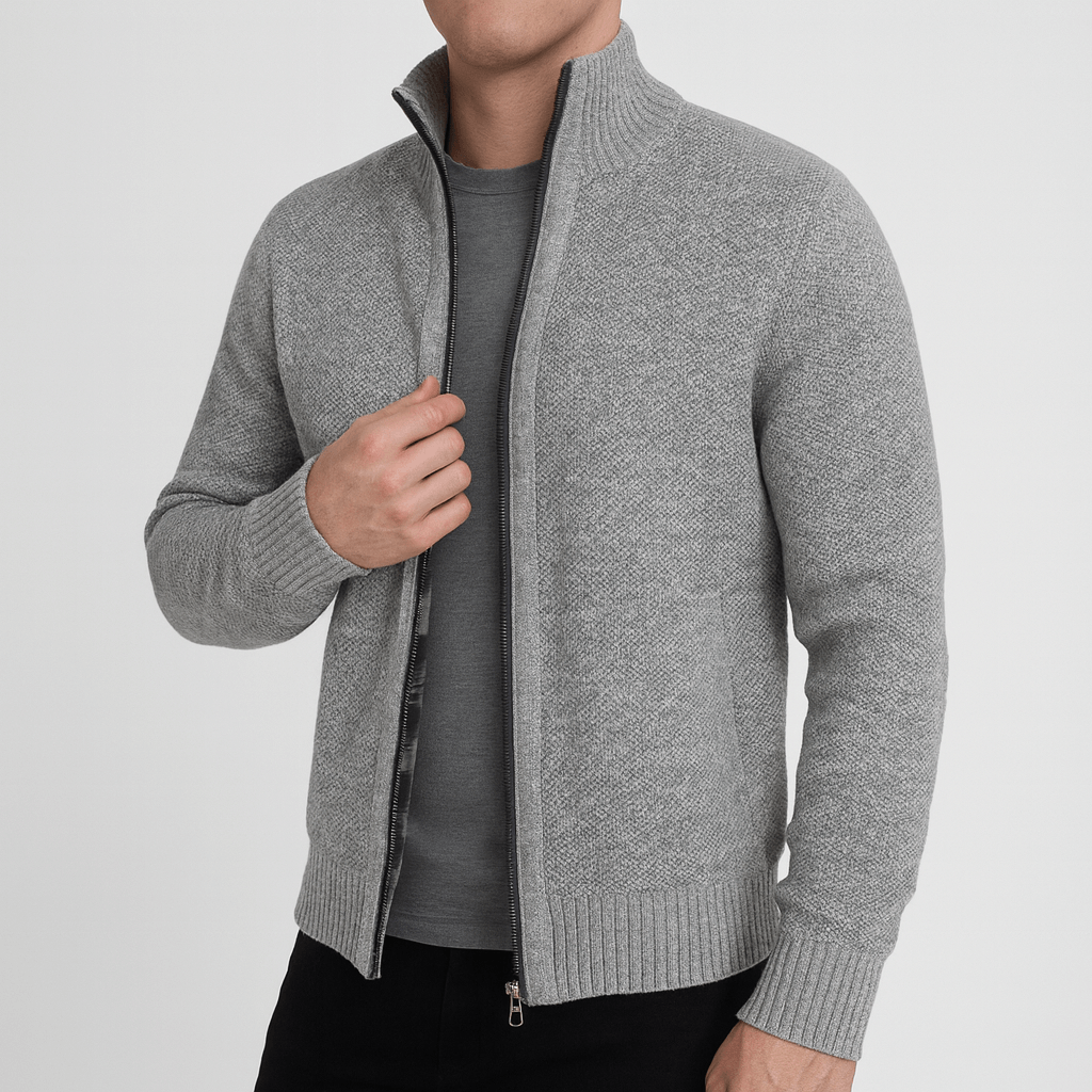 Soviska | Elegancki sweter ze stylowym zamkiem błyskawicznym