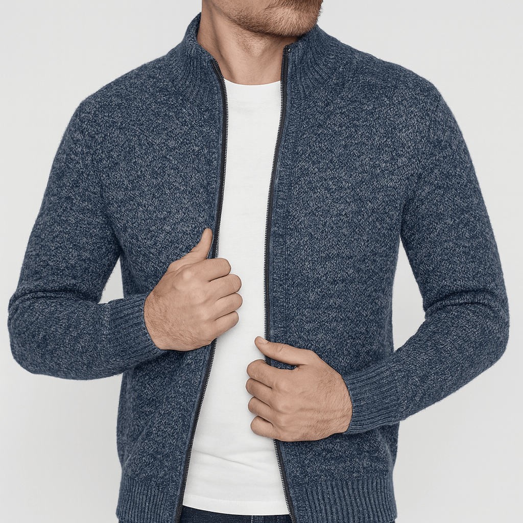 Soviska | Elegancki sweter ze stylowym zamkiem błyskawicznym