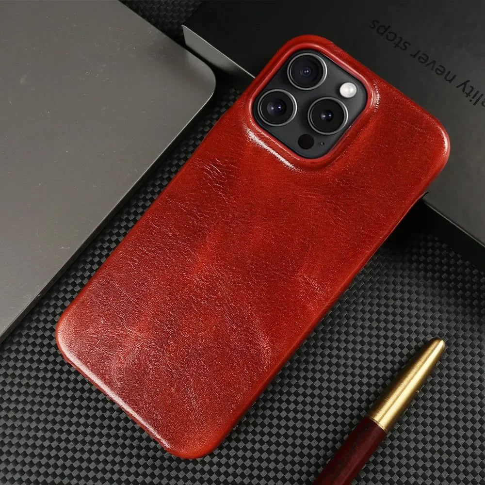 Soviska | Etui na iPhone w stylu skórzanym