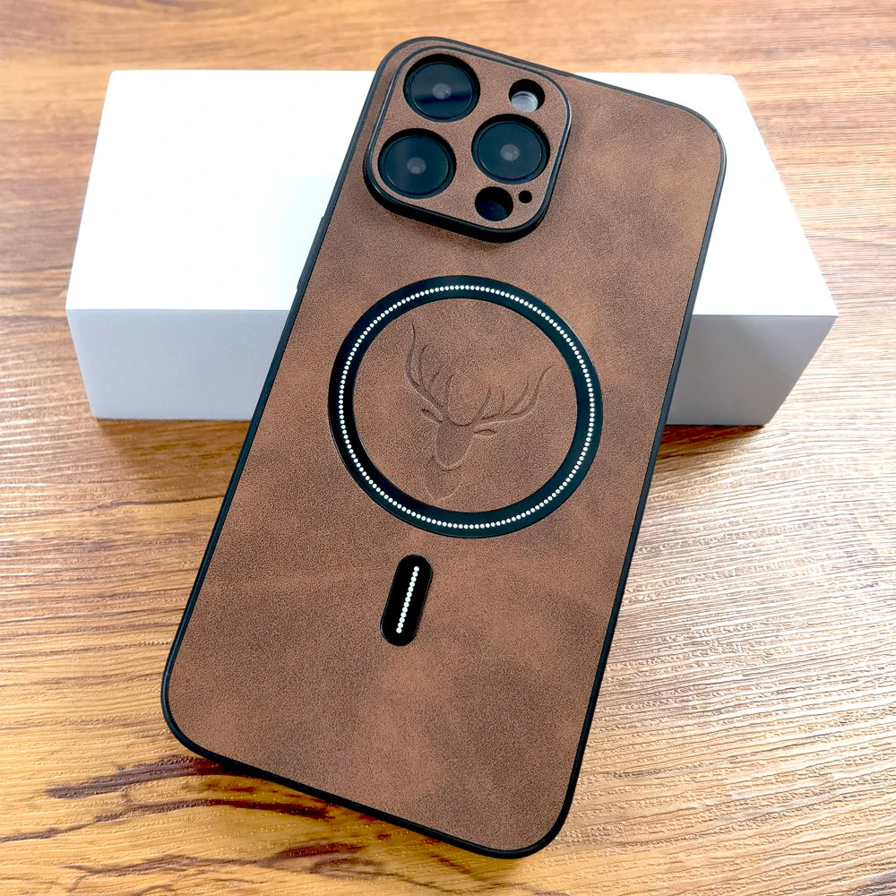 Soviska | Etui na iPhone w stylu zamszowym z MagSafe