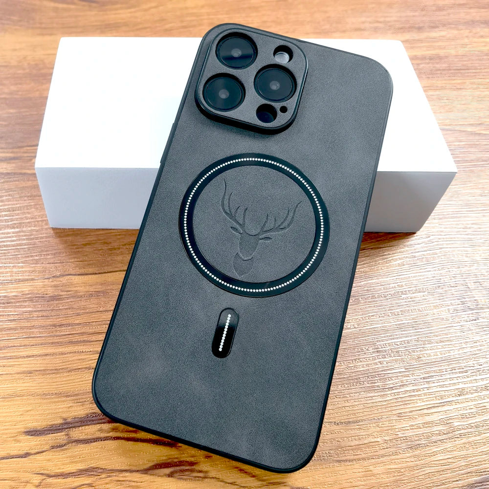 Soviska | Etui na iPhone w stylu zamszowym z MagSafe