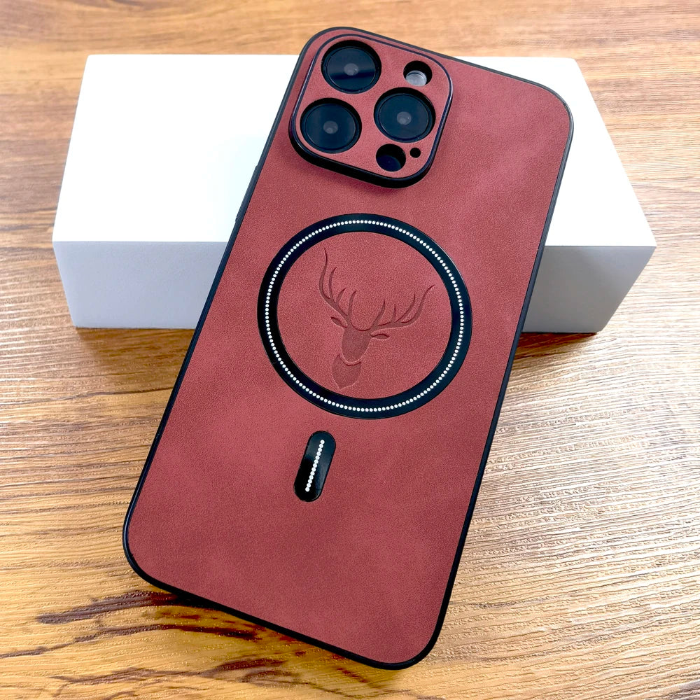 Soviska | Etui na iPhone w stylu zamszowym z MagSafe