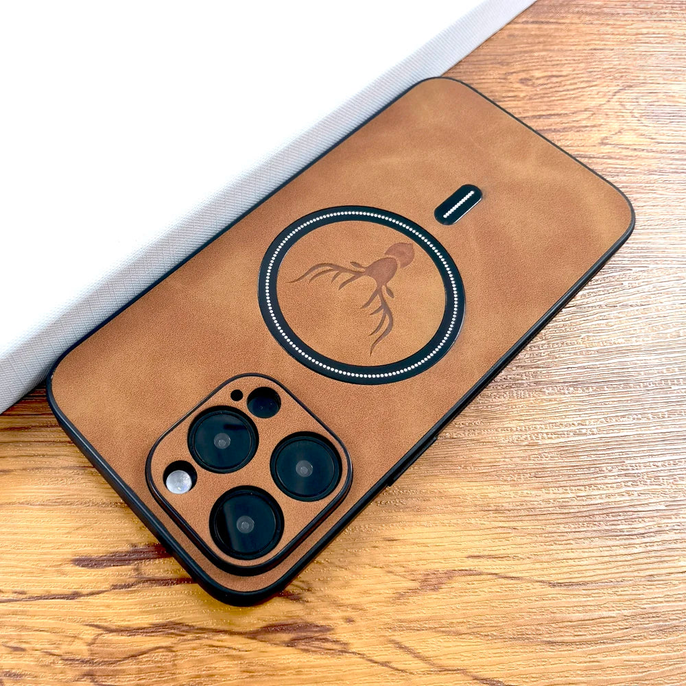 Soviska | Etui na iPhone w stylu zamszowym z MagSafe