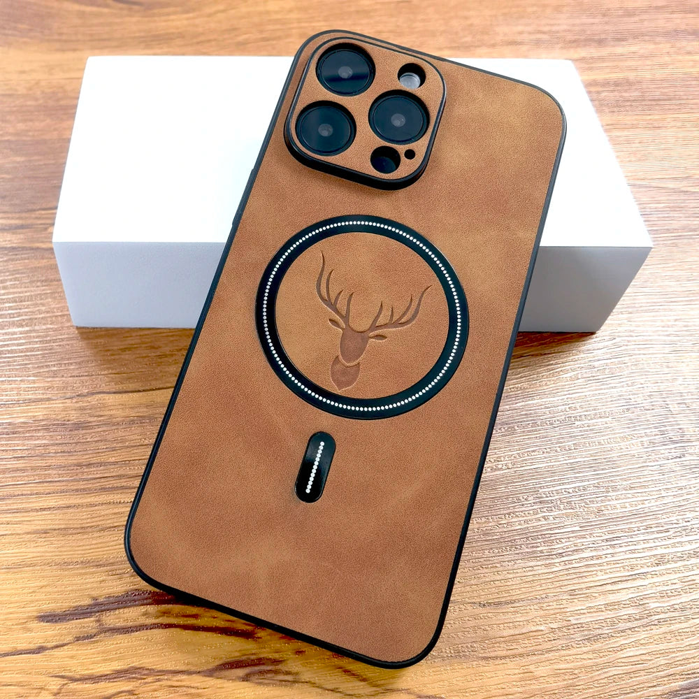 Soviska | Etui na iPhone w stylu zamszowym z MagSafe