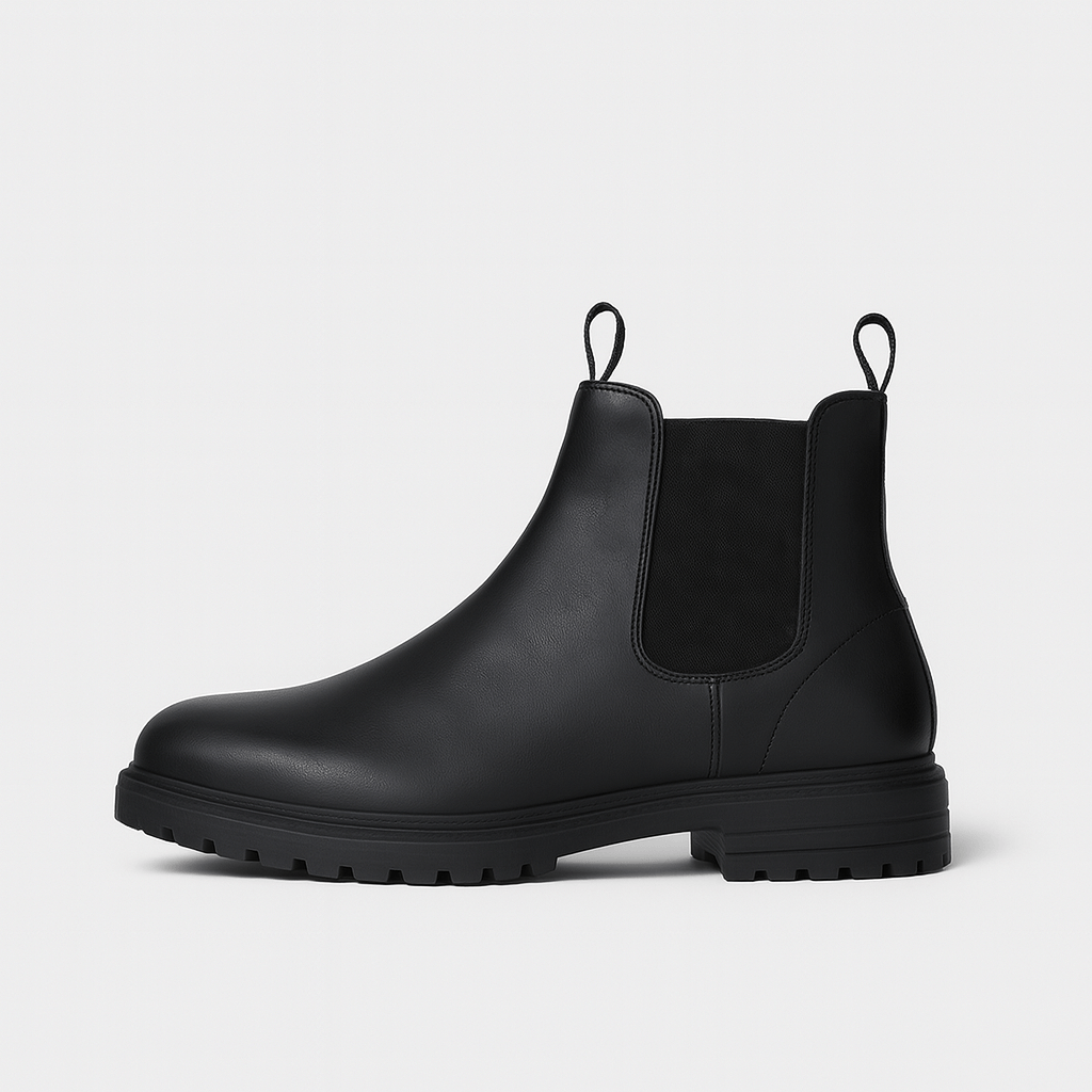 Soviska | Gładka skóra PU buty Chelsea z elastycznymi panelami