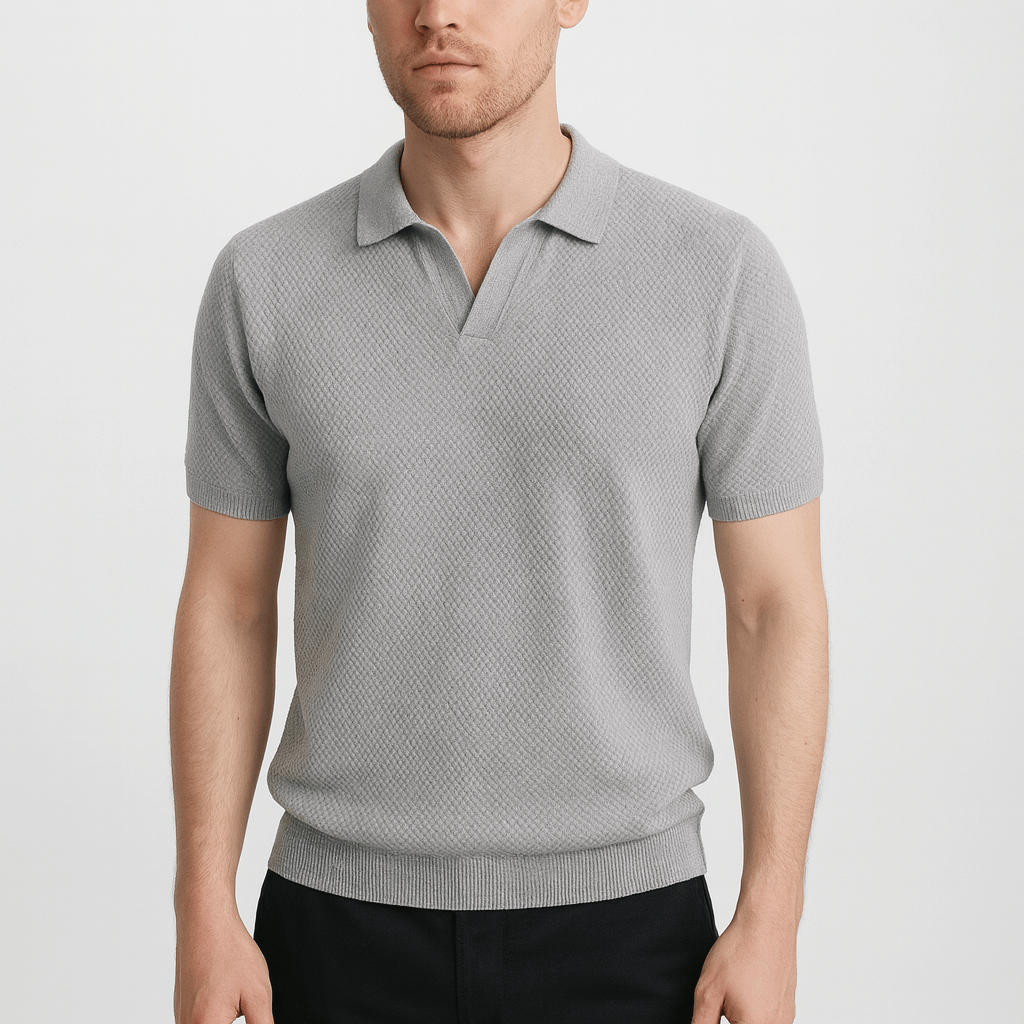 Soviska | Gofrowany kołnierzyk polo