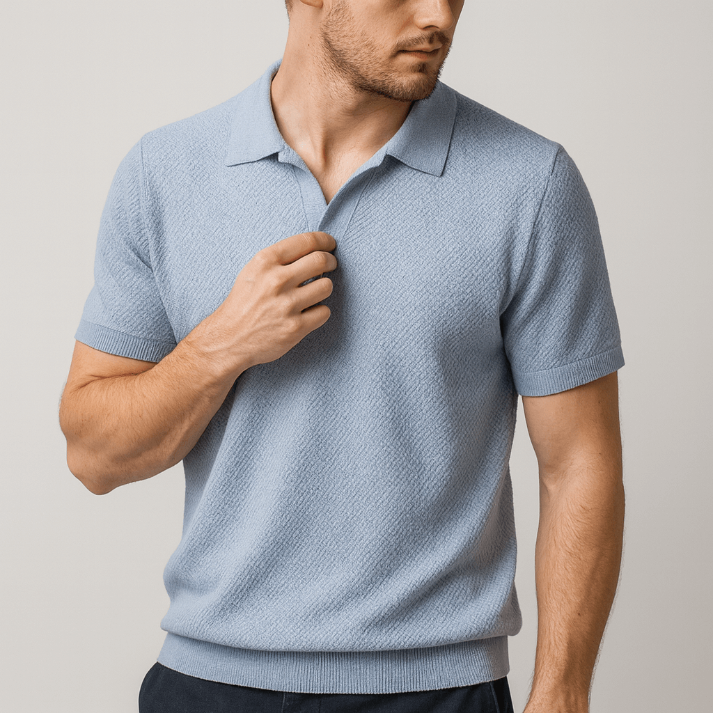 Soviska | Gofrowany kołnierzyk polo