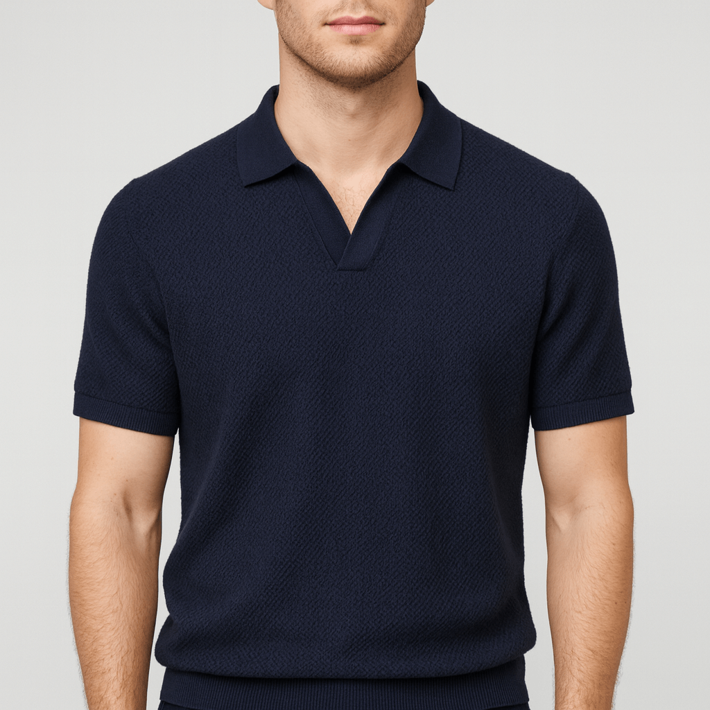 Soviska | Gofrowany kołnierzyk polo