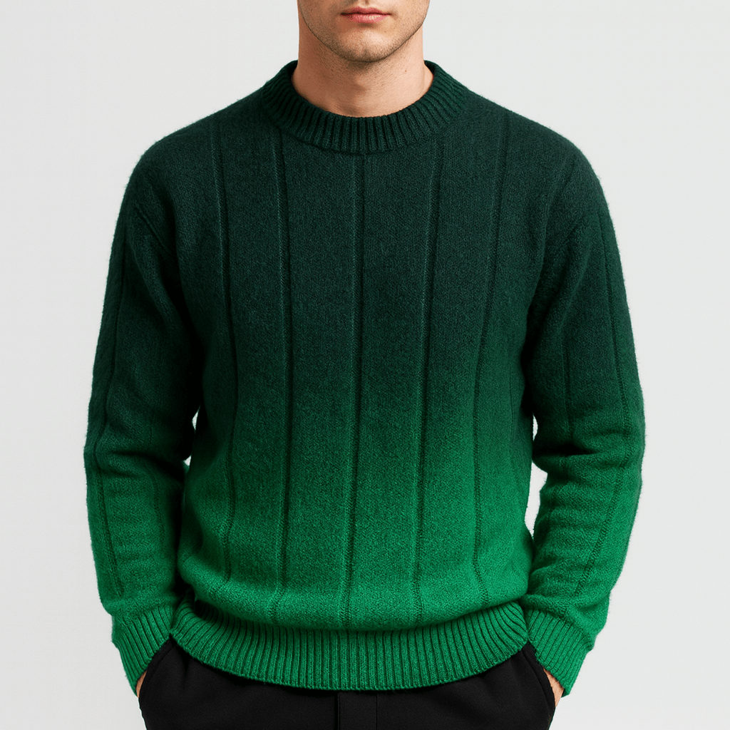 Soviska | Gradientowy sweter z dzianiny