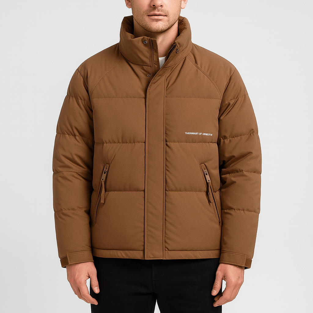 Soviska | Gruba puchowa kurtka z luźnym krojem