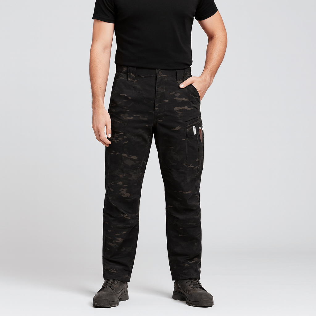 Soviska | Kamuflażowe spodnie taktyczne z tkaniny ripstop