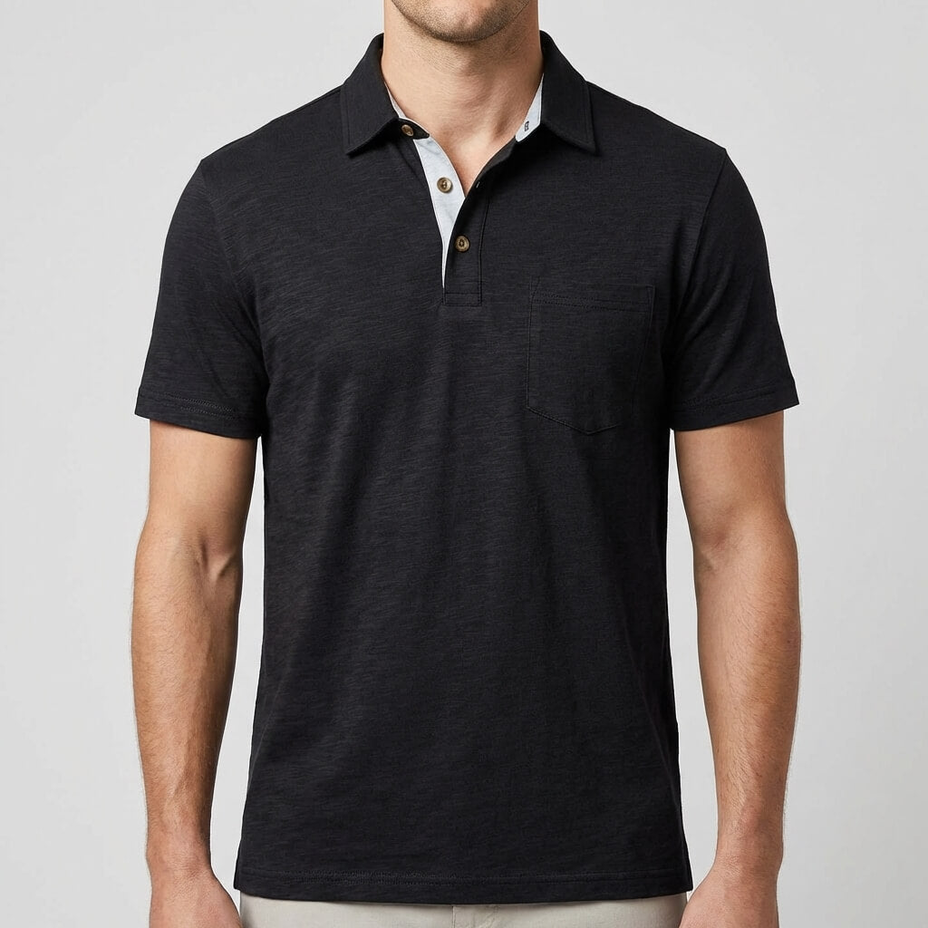 Soviska | Klasyczna koszulka polo ze stylowym kołnierzykiem