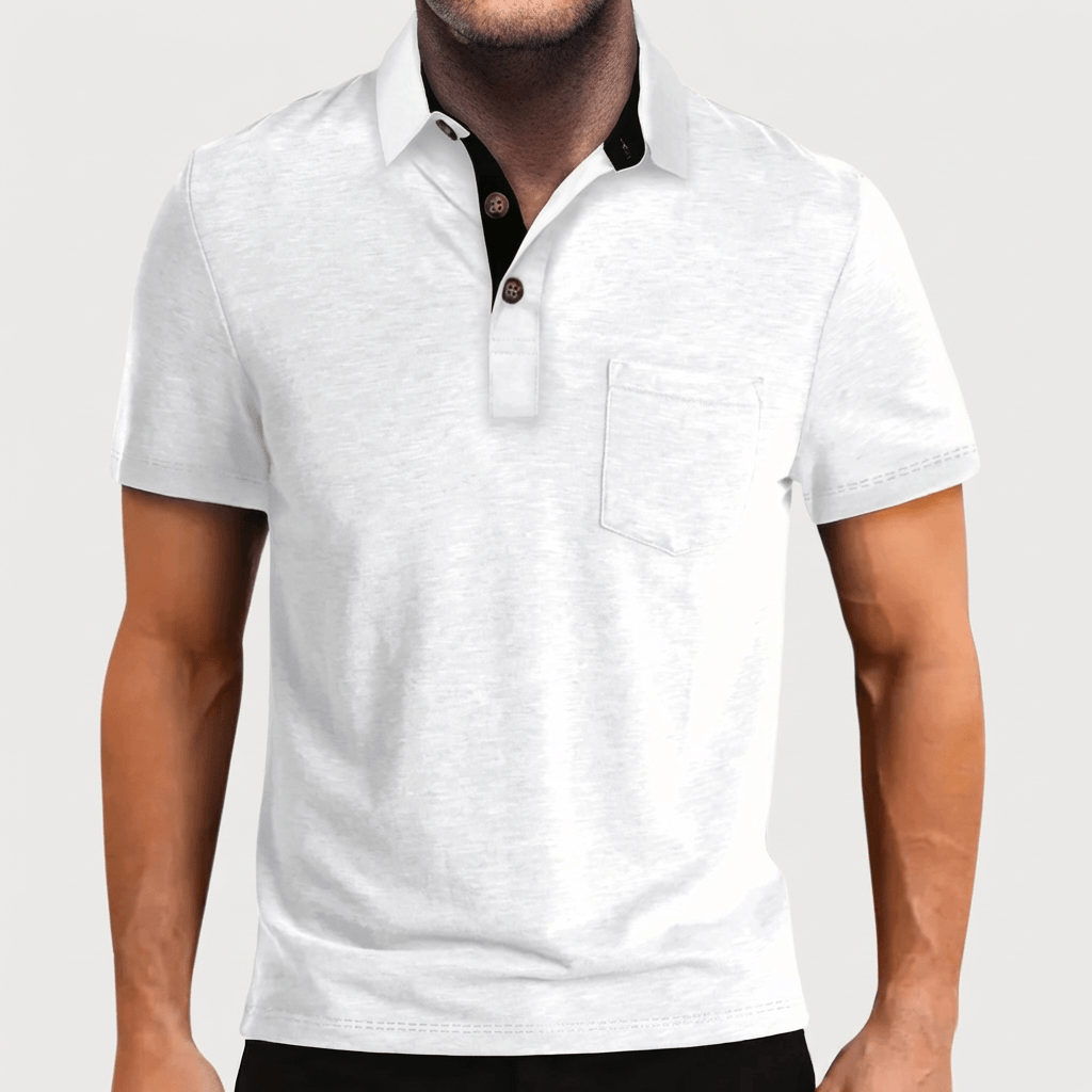 Soviska | Klasyczna koszulka polo ze stylowym kołnierzykiem