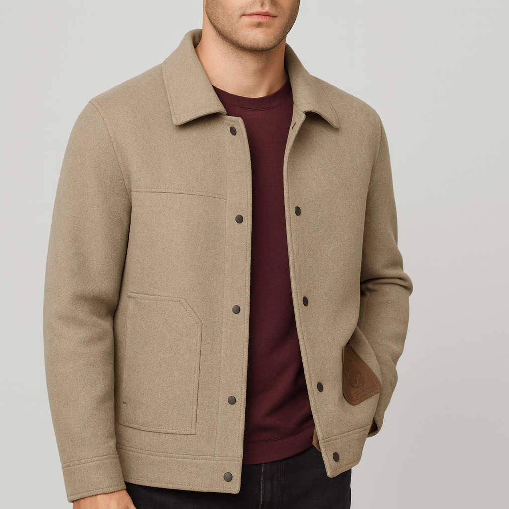 Soviska | Klasyczna wełniana kurtka