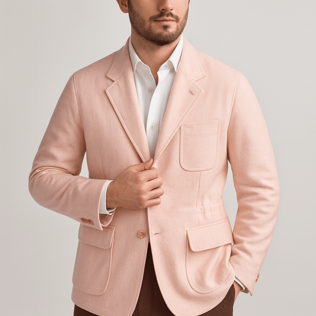 Soviska | Klasyczna wełniana kurtka myśliwska z regulowanym pasem