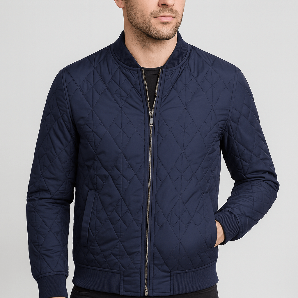 Soviska | Klasyczny kardigan z polibawełny z zamkiem błyskawicznym