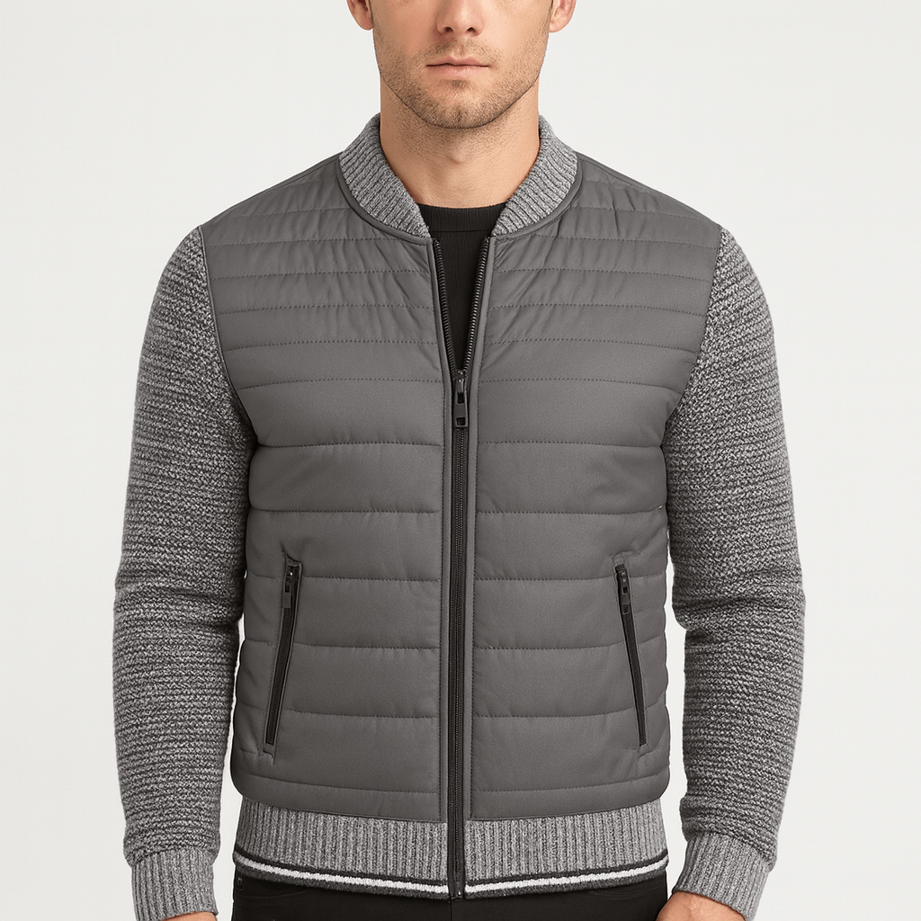 Soviska | Klasyczny kardigan z polibawełny z zapięciem na zamek