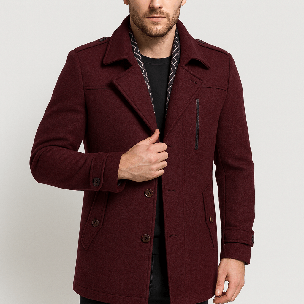 Soviska | Klasyczny płaszcz zimowy z skuteczną izolacją termiczną